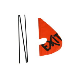 EXIT safety flag for Foxy and Spider - orange