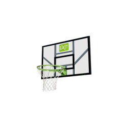 EXIT Galaxy basketballbagplade med basketballkurv og net - grøn/sort