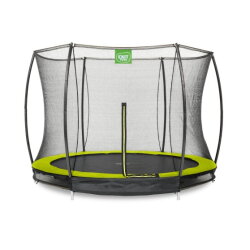 EXIT Silhouette nedgravet trampolin ø305cm med sikkerhedsnet - grøn