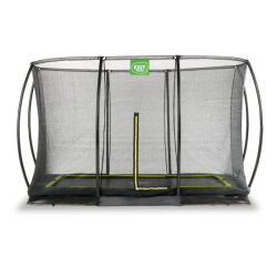EXIT Silhouette nedgravet trampolin 244x366cm med sikkerhedsnet - sort