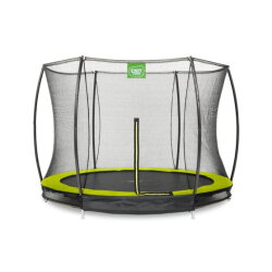 EXIT Silhouette nedgravet trampolin ø244cm med sikkerhedsnet - grøn