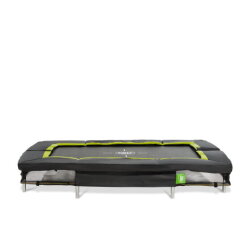EXIT Silhouette nedgravet sportstrampolin 153x214cm - sort