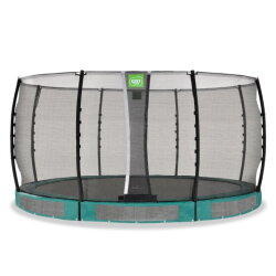 EXIT Allure Classic nedgravet trampolin ø427cm - grøn