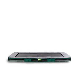 EXIT Elegant Premium nedgravet sportstrampolin 214x366cm - grøn