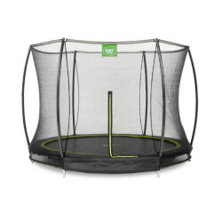 EXIT Silhouette nedgravet trampolin ø305cm med sikkerhedsnet - sort