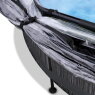 EXIT Black Wood pool ø360x76cm med filterpumpe og poolskærm og baldakin - sort