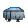 EXIT Stone pool 400x200x122cm med sandfilterpumpe - grå