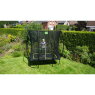 EXIT Silhouette trampolin 153x214cm med stige - sort