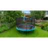 EXIT Elegant trampolin ø427cm med Economy sikkerhedsnet - blå