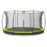 EXIT Silhouette nedgravet trampolin ø427cm med sikkerhedsnet - grøn