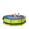 EXIT Lime pool ø300x76cm med filterpumpe og poolskærm - grøn