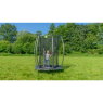 EXIT Tiggy junior trampolin med sikkerhedsnet ø140cm - sort/grå