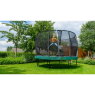 EXIT Elegant trampolin ø427cm med Economy sikkerhedsnet - grøn