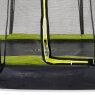 EXIT Silhouette nedgravet trampolin 244x366cm med sikkerhedsnet - grøn