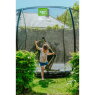 EXIT Silhouette nedgravet trampolin ø427cm med sikkerhedsnet - sort
