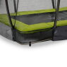 EXIT Silhouette nedgravet trampolin 153x214cm med sikkerhedsnet - grøn