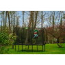 EXIT Silhouette trampolin 244x366cm med stige - sort