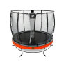 EXIT Elegant Premium trampoline ø253cm with Deluxe safetynet - red