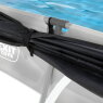 EXIT Soft Grey pool 300x200x65cm med filterpumpe og baldakin - grå