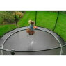 EXIT Dynamic trampolin i jordniveau ø427cm med sikkerhedsnet - sort