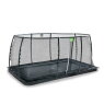 EXIT Dynamic trampolin i jordniveau 305x519cm med sikkerhedsnet - sort