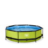 EXIT Lime pool ø300x76cm med filterpumpe - grøn